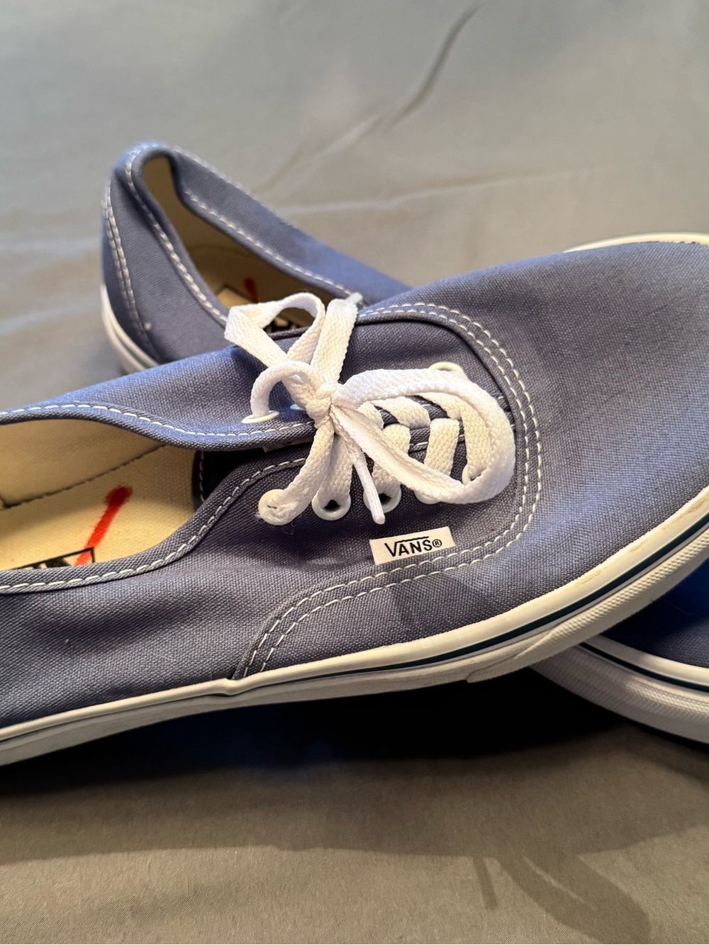 Vans Men’s Classic Authentic Canvas Sneakers - Blue, Size 9